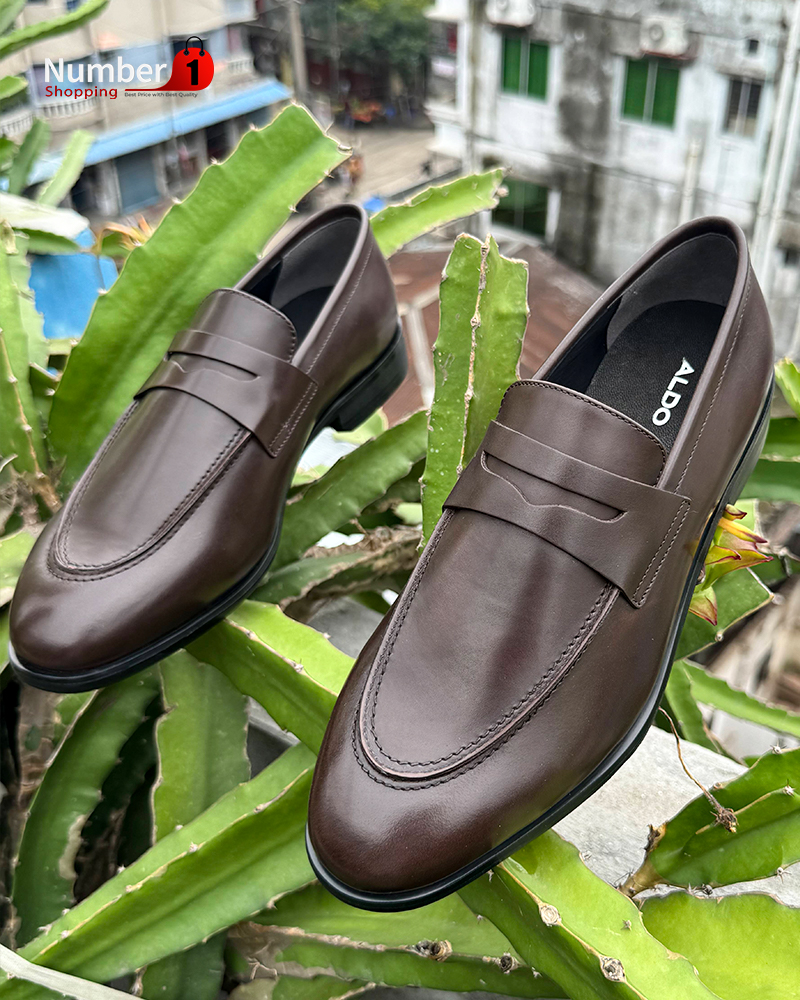 COIN Burnish Brown Penny Loafer