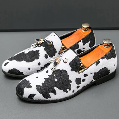 Elegant Tassel Loafers Men’s Slip-On Shoes for Wedding and Party Wear