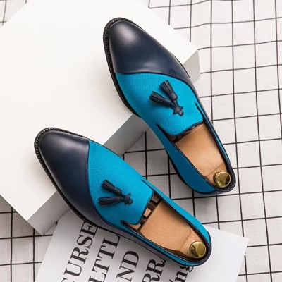 Elegant Tassel Loafers Men Slip-On Formal Wedding Shoes for Party