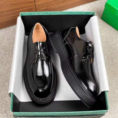 Classic British Derby Shoes Men's High-End Leather Office Dress Shoes